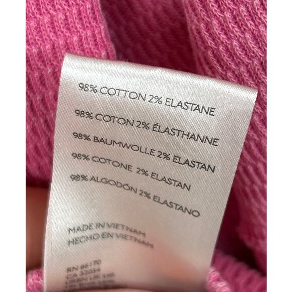 We The Free Women’s XS Pink Waffle Knit Long Sleeve Pullover Crop Top NEW - Picture 7 of 7